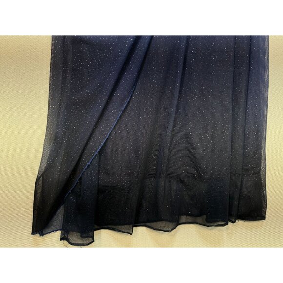 Jump Apparel Co. By Wendye Chaitin Y2K Women's Cocktail Maxi Dress Sz 9/10 Blue - Picture 7 of 13